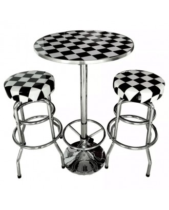 Pub Table and Bar Stool Set