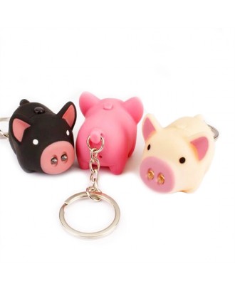 Light Up Pig Keychain