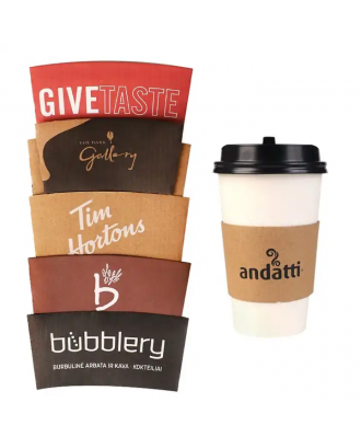 Kraft Paper Coffee Cup Sleeve