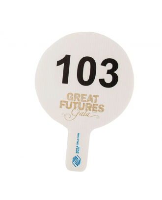 Corrugated Auction Paddles