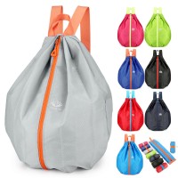 Foldable Middle Zipper Splash Proof Backpack