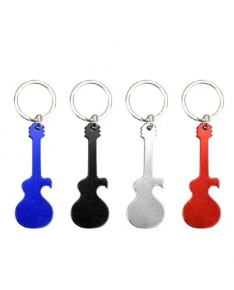 Guitar Shaped Bottle Opener with Keychain