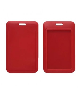 Abs Plastic Slide Cover Badge Cardholder