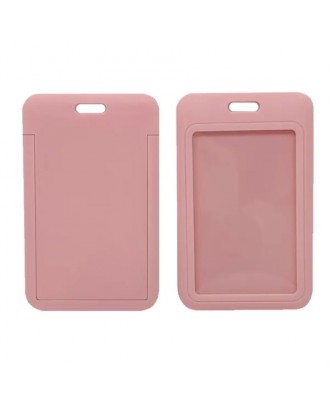 Abs Plastic Slide Cover Badge Cardholder