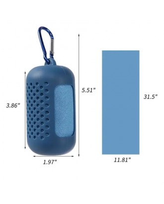 Workout Yoga Cooling Towels with Silicone Storage Bag