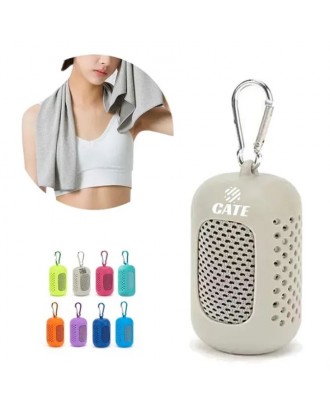 Workout Yoga Cooling Towels with Silicone Storage Bag