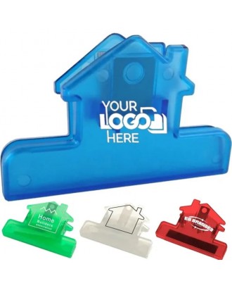 4" House Shaped Bag Clip