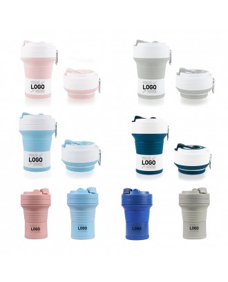 Folding Travel Sealed Silicone Water Cup