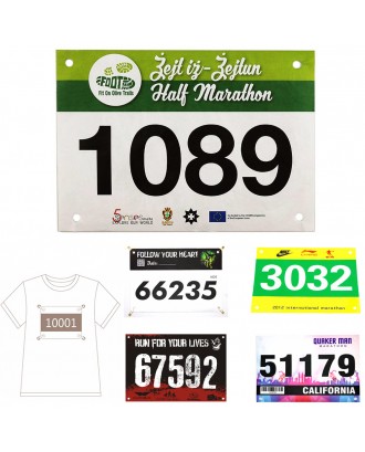 Marathon Race Number With Pin