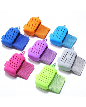 Cooling Towel With Mini Silicone Case