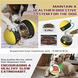 Smart Dog Puzzle Feeder Toy With Adjustable Food Dispenser