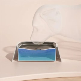 No-Spill Slow Water Feeder Bowl For Dogs And Cats With Float