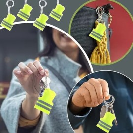 Reflective Safety Vest Keychain
