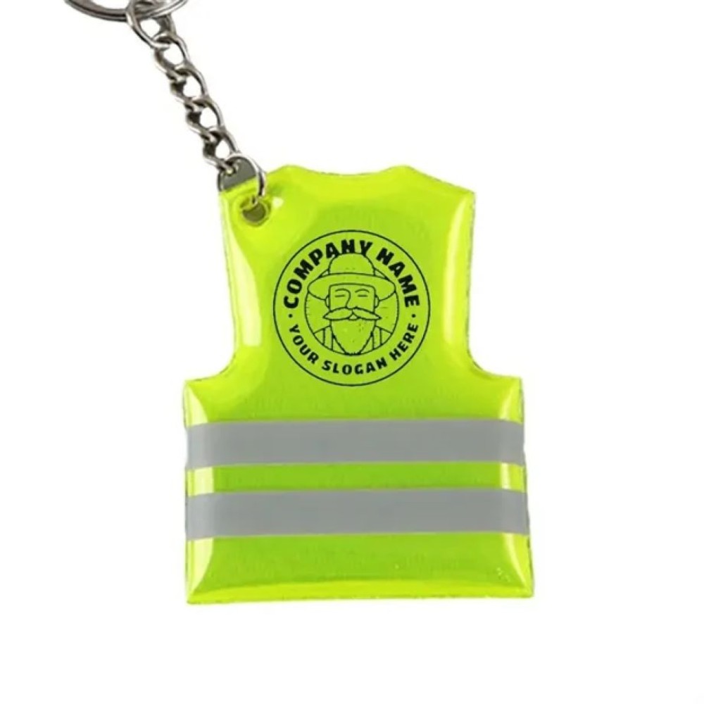 Reflective Safety Vest Keychain