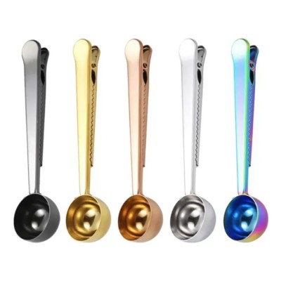 Multifunction Stainless Steel Coffee Measuring Spoon clip