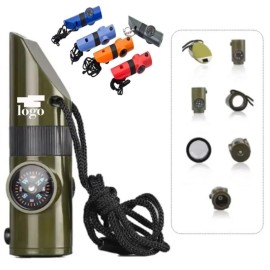 7-In-1 Emergency Survival Function Whistle