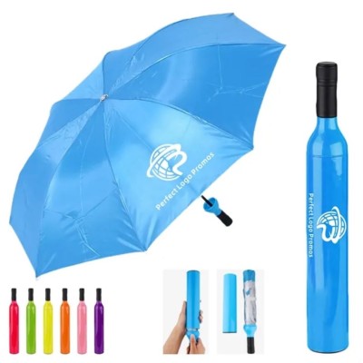 Wine-Bottle Shaped Umbrella