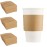 16 oz Custom Kraft Disposable Coffee Cup Sleeve