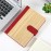 Bamboo Surface Magnetic Buckle Business Notebook