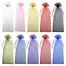 Drawstring Organza Wine Bottle Gift Bag