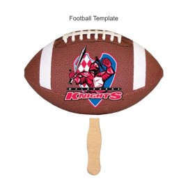 Customized Shape Paper Hand Held Fan With Wooden Handle