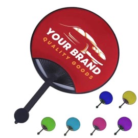 Plastic Round Summer Advertising Promotion Handheld Fan