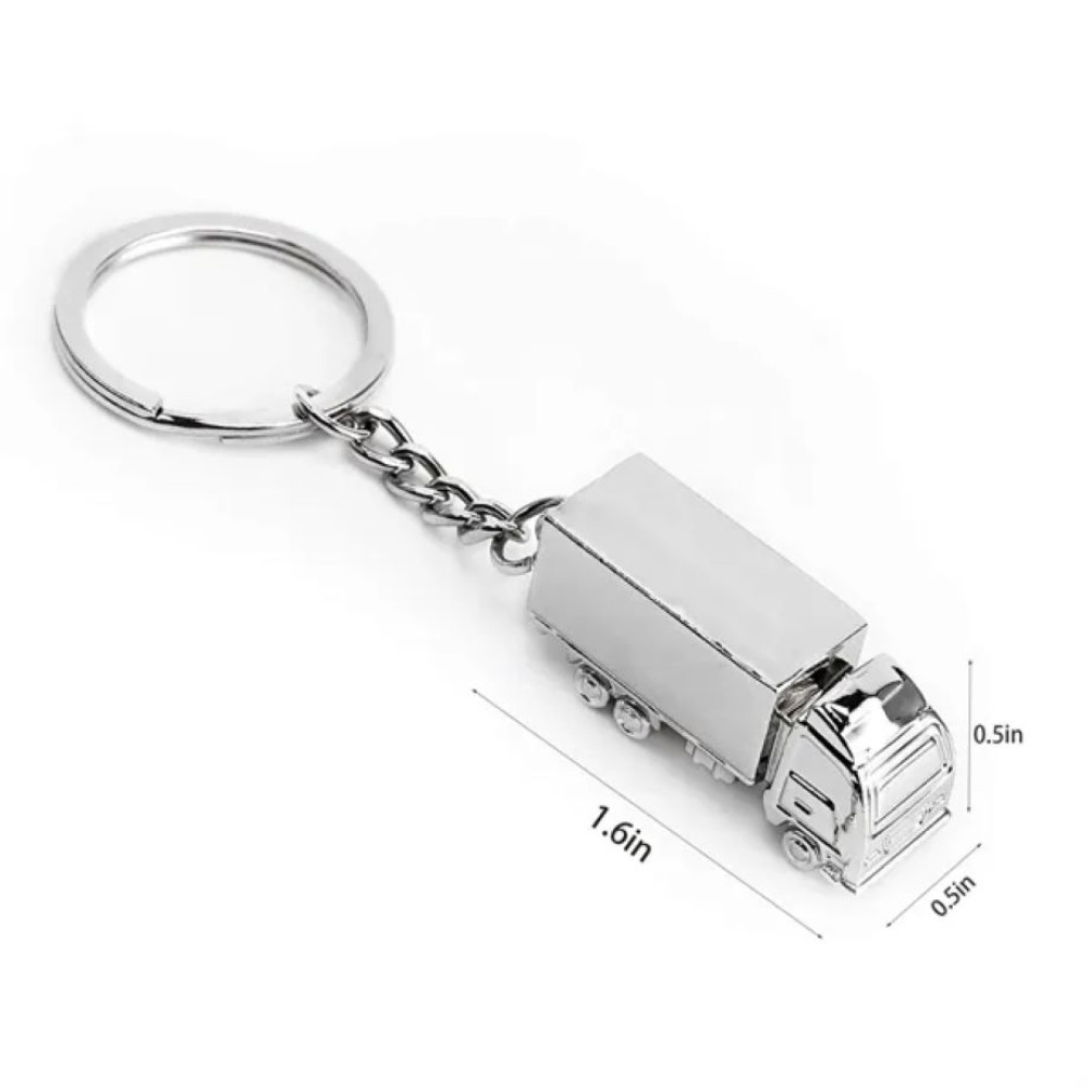 Metal Keychain in Mini Truck Shape