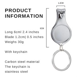 Customizable Nail Clipper Bottle Opener Keychain