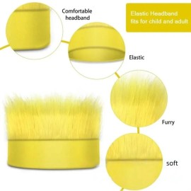 Mardi gras cosplay sport party hairy headband crazy hair wig