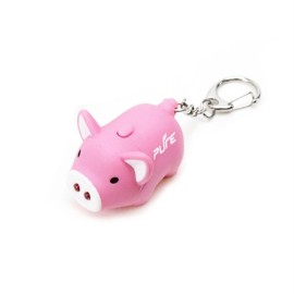 Mini LED Light-emitting Sound Pig Toy Keychain