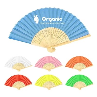 Elegant Bamboo Hand Fan - Portable & Foldable
