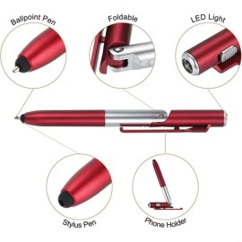 Multifunction Touch Screen Ballpoint Pens with LED Light