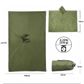 Reusable Multifunctional Adult Rain Poncho