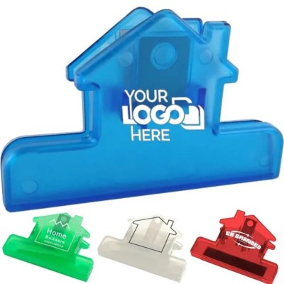 4" House Shaped Bag Clip