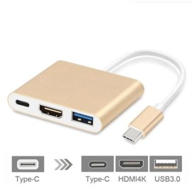 3 In 1 Laptop Docking Station Type-C Adapter