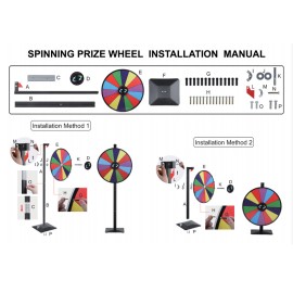 12 Inch Heavy Duty Spinning Prize Wheel