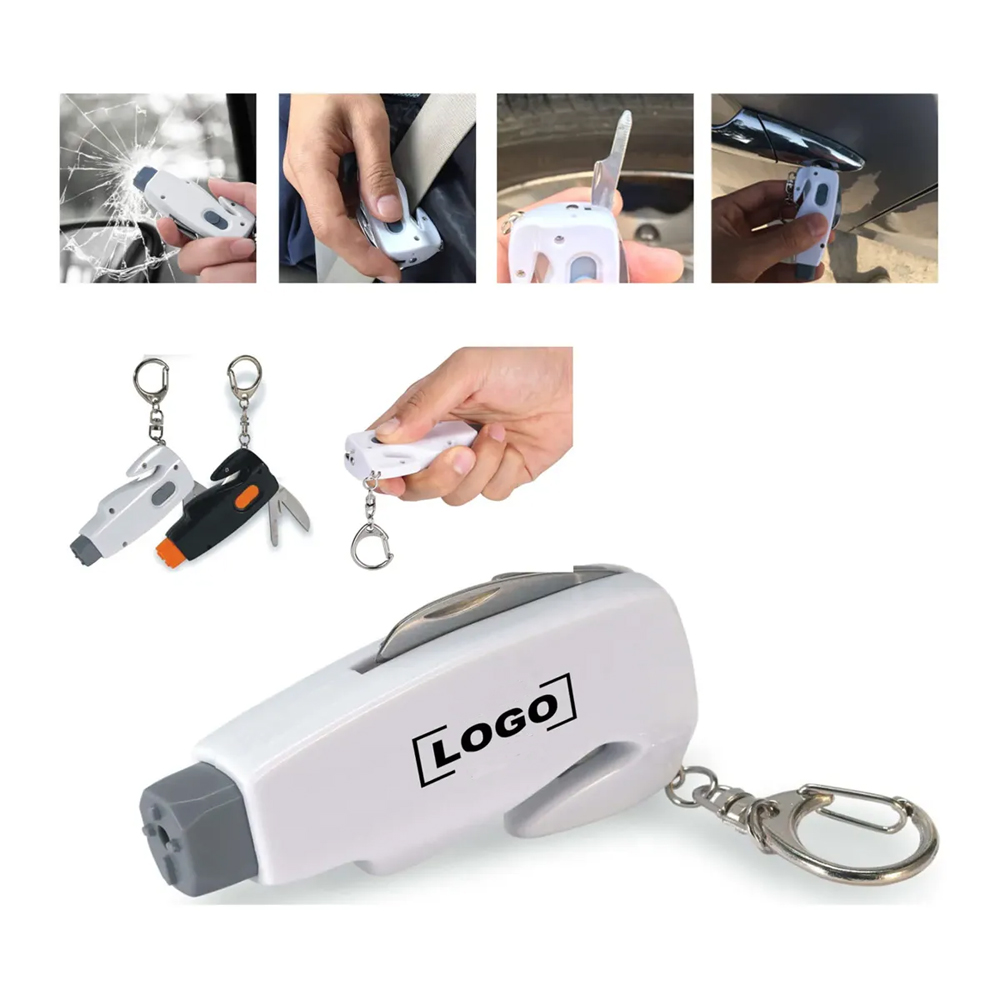 6-in-1 Vehicle Escape Tool Car Window Breaker Safety Hammer