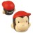Monkey Head Shaped Stress Toy