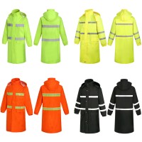 Safety Long Reflective Rain Coat