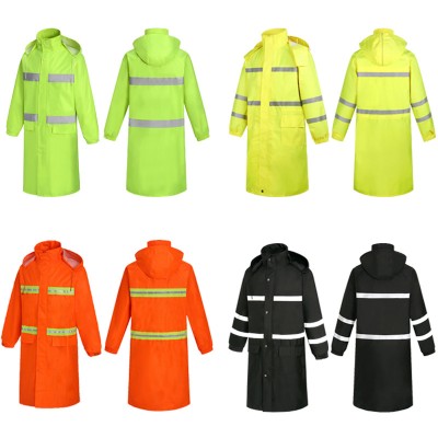 Safety Long Reflective Rain Coat