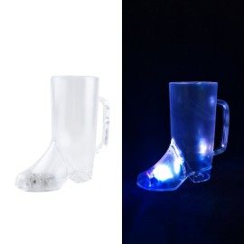16 Oz Flashing Bar Boot Glass