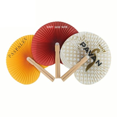 Wooden Handle Folding Fan