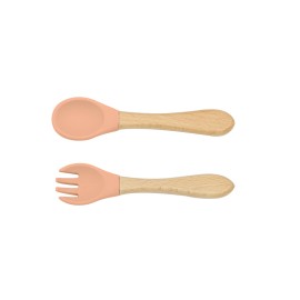 Baby Feeding Silicone Fork & Spoon Set