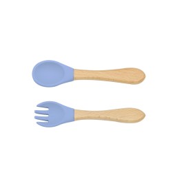 Baby Feeding Silicone Fork & Spoon Set