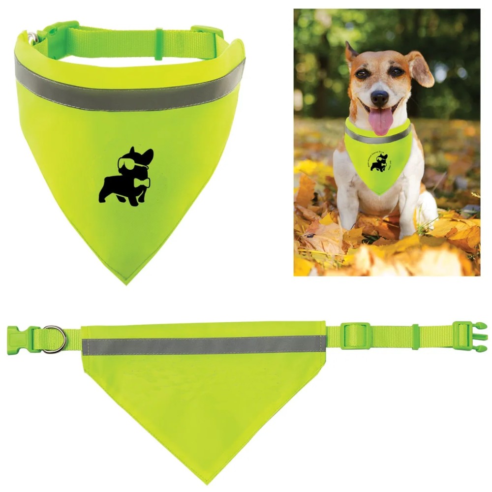 Dog Bandana with Reflective Strip