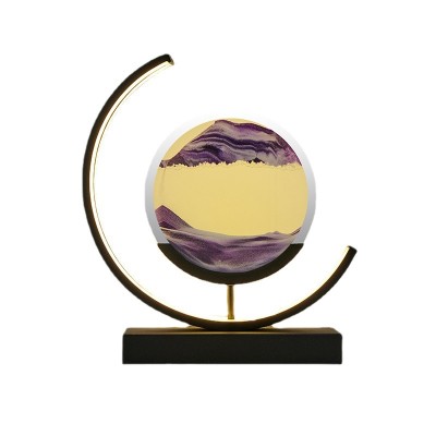 3D Hourglass Moving Sand Desk Lamp