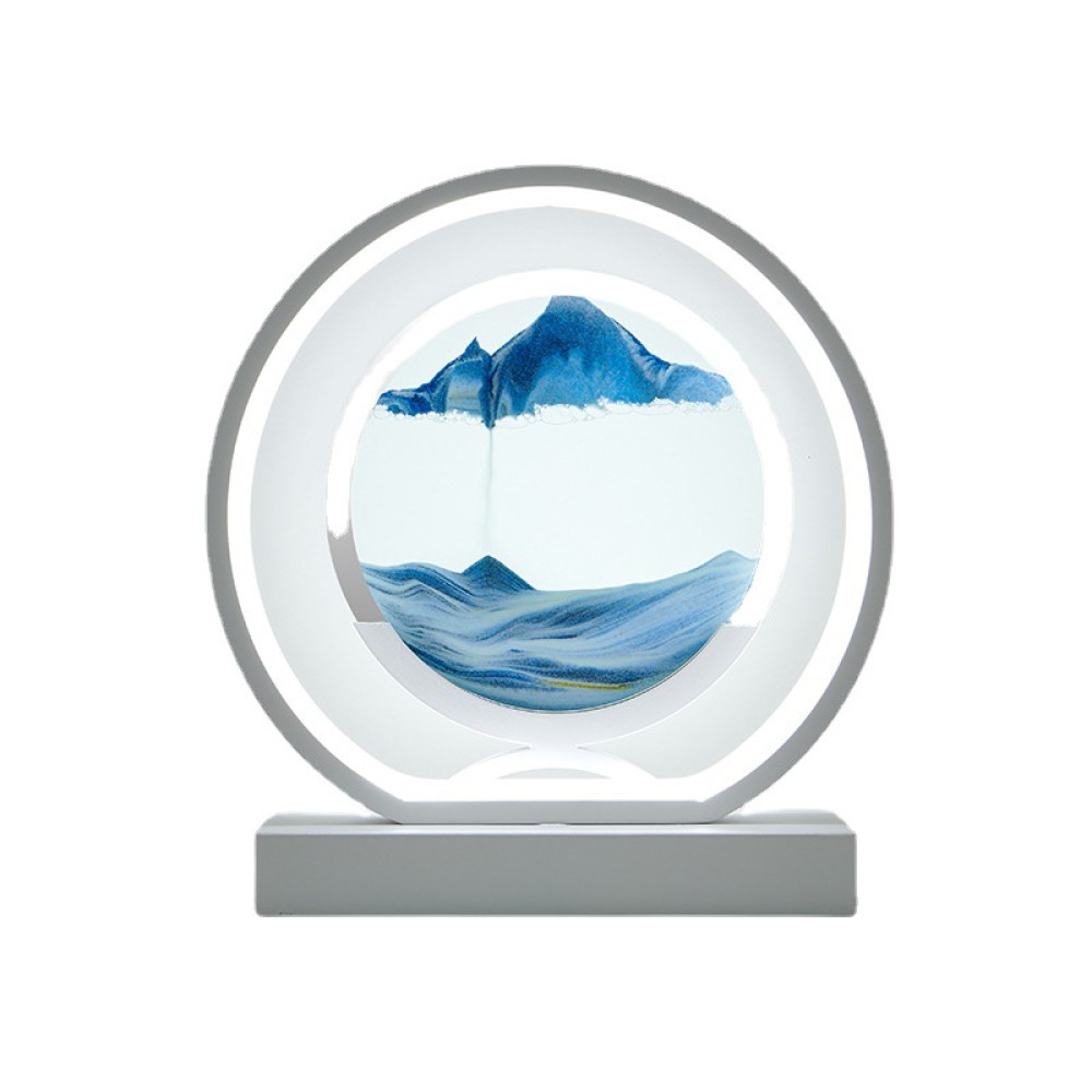 3D Hourglass Moving Sand Desk Lamp