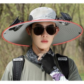 Detachable Wide Brim 2 Solar Fan Hat 