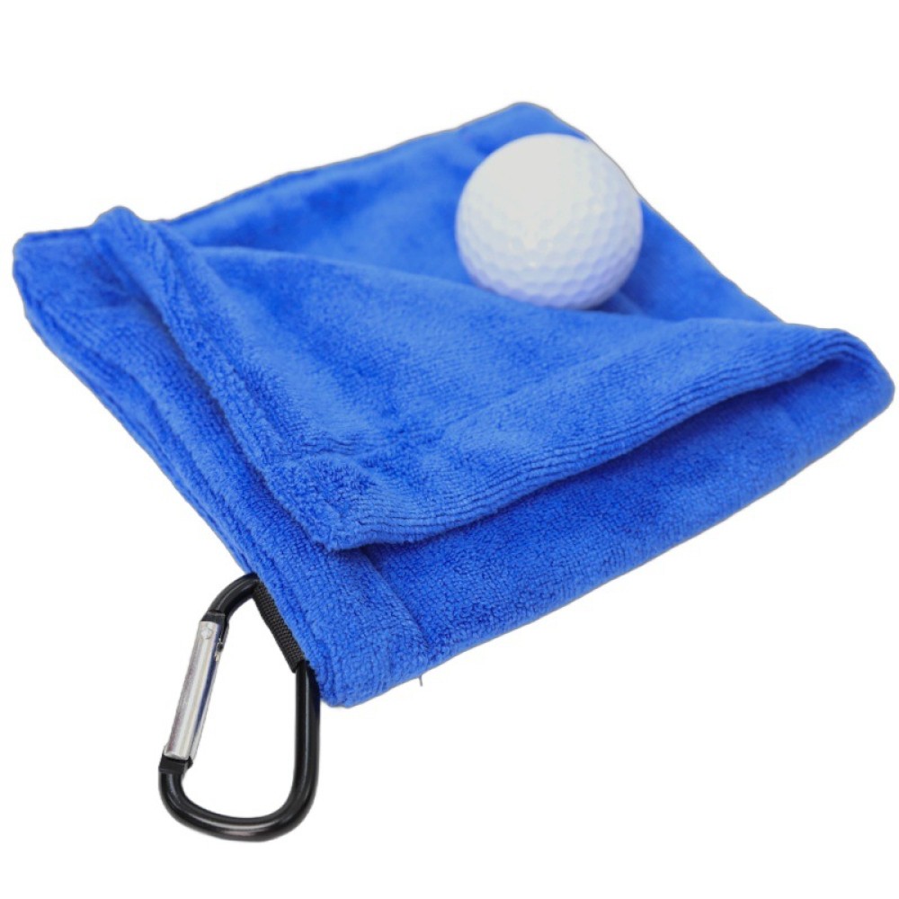 Golf Ball Cleaning Towel with Carabiner 