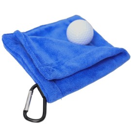 Golf Ball Cleaning Towel with Carabiner 
